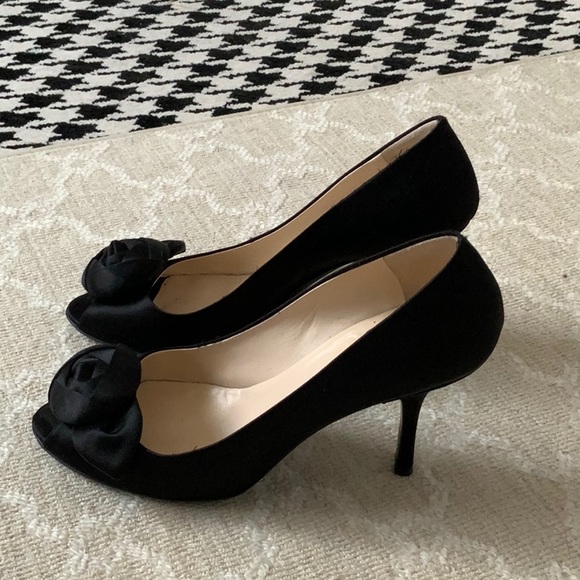 Sexy Prada! black satin peep toe ! - Picture 3 of 5